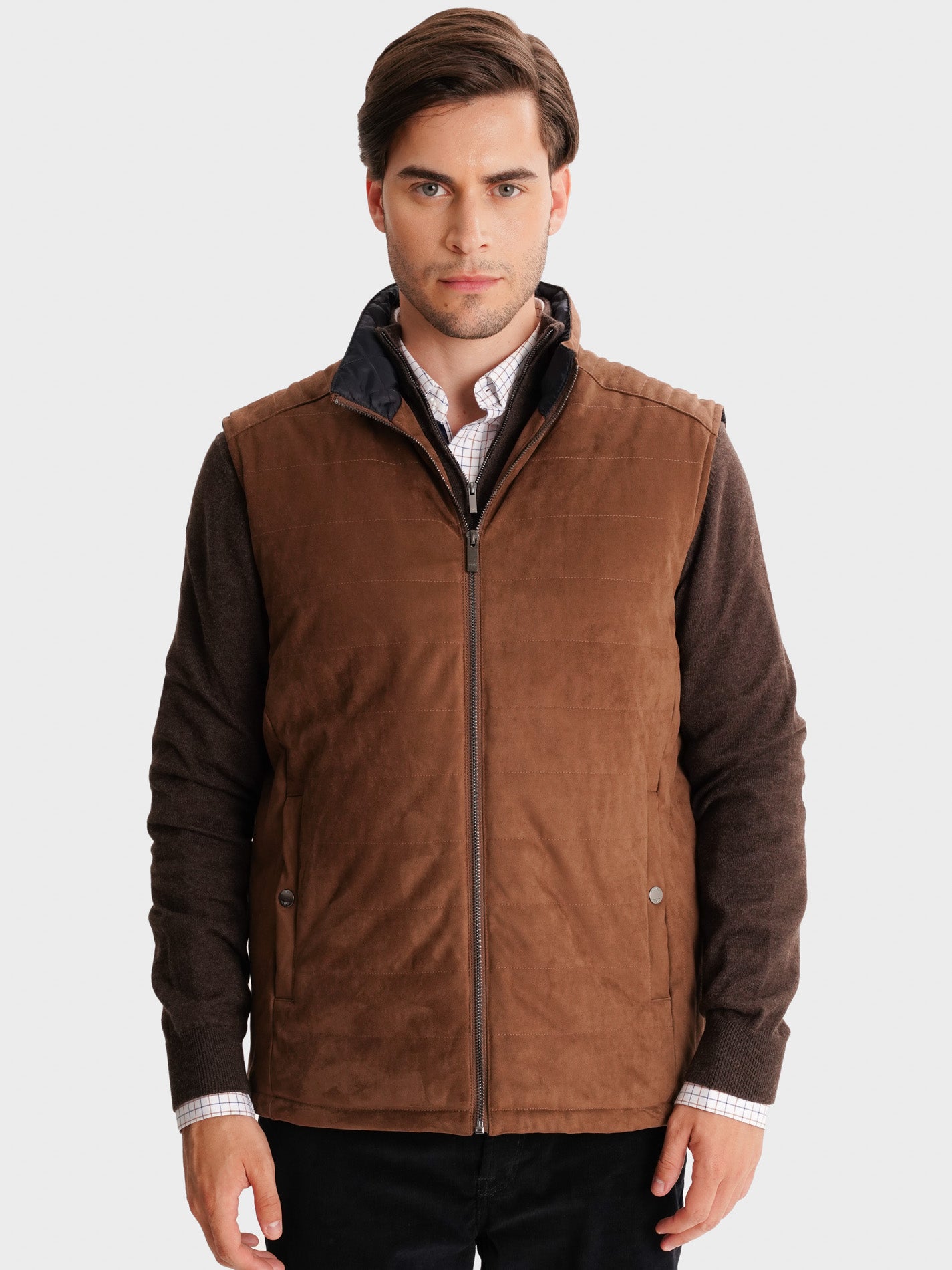 CHAQUETA MARRÓN REGULAR FIT MR. AZUL