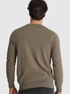 JERSEY DE CASHMERE VERDE MANGA LARGA REGULAR FIT MR. AZUL
