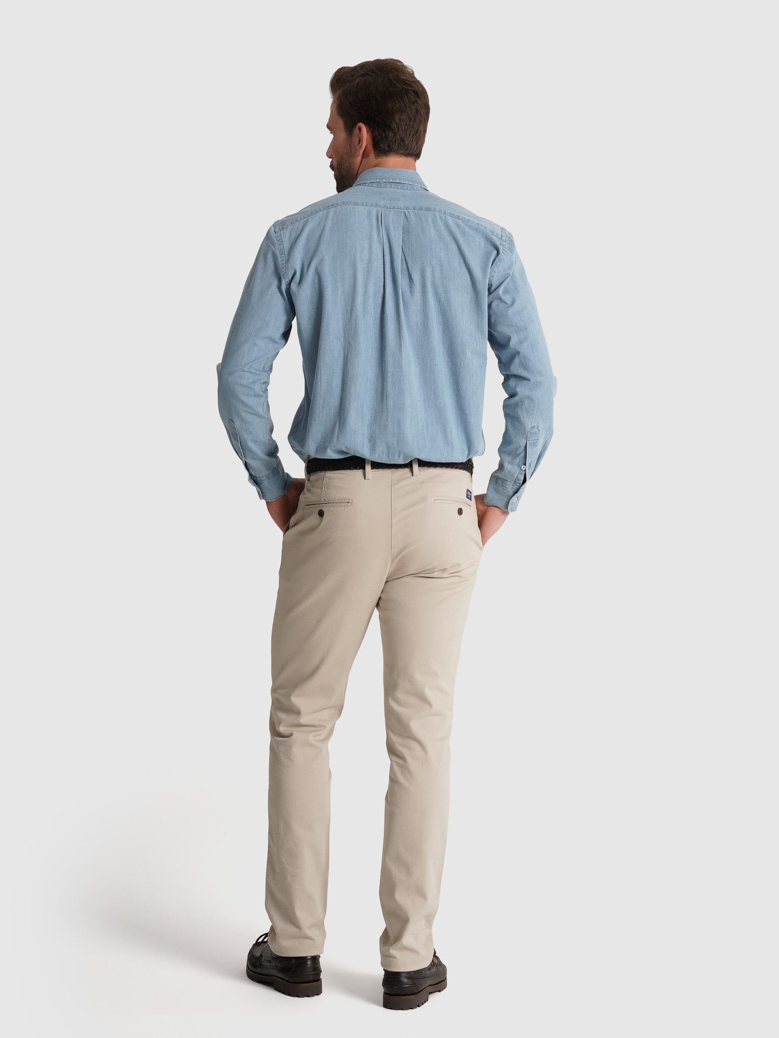 BLUE COTTON SHIRT LONG SLEEVE REGULAR FIT MR. BLUE