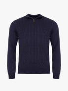 PULLOVER LÃ AZUL MANGA COMPRIDA REGULAR FIT MR. BLUE