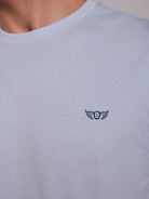CAMISETA ALGODÓN AZUL MANGA CORTA REGULAR FIT MR. AZUL