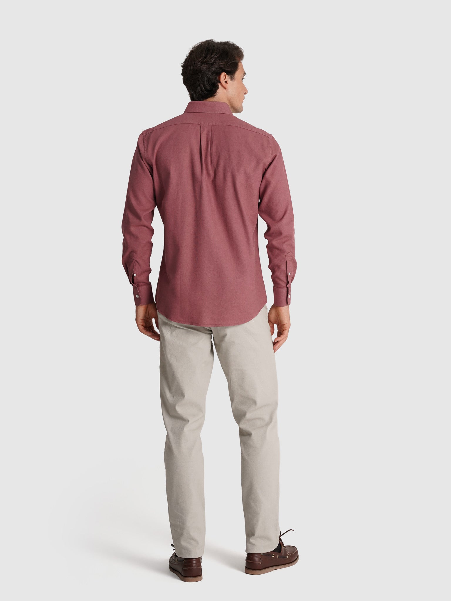 RED COTTON SHIRT LONG SLEEVE REGULAR FIT MR. BLUE