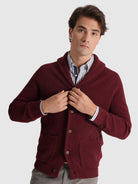 BORDEAUX WOOL PULLOVER LONG SLEEVE REGULAR FIT MR. BLUE