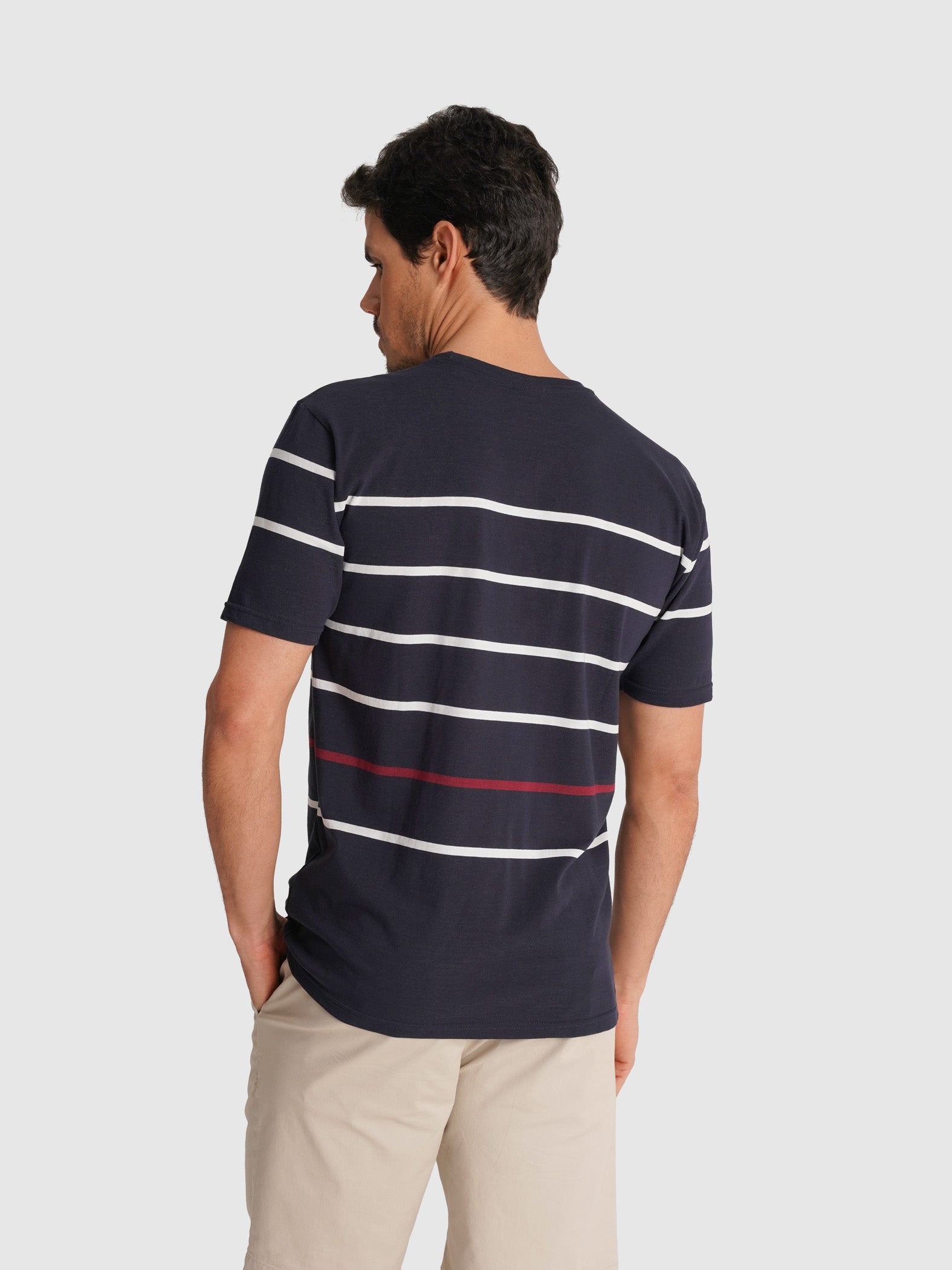 BLUE COTTON T-SHIRT SHORT SLEEVE REGULAR FIT MR. BLUE