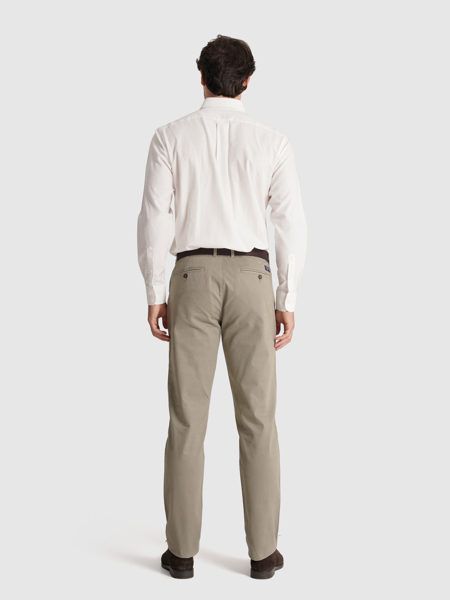 PANTALÓN ALGODÓN VERDE REGULAR FIT MR. AZUL