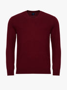 REGULAR FIT BORDEAUX THIN PULLOVER MR. BLUE