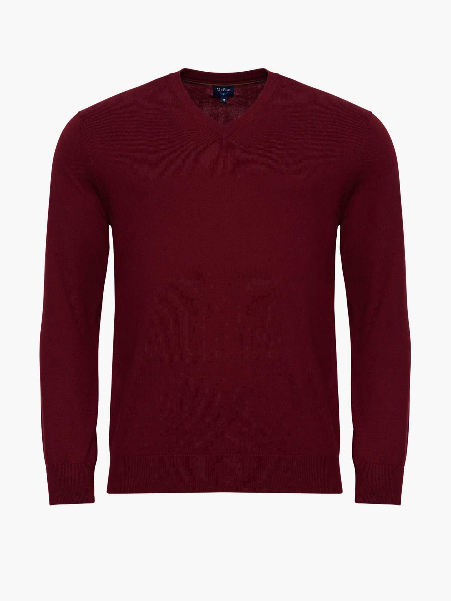REGULAR FIT BORDEAUX THIN PULLOVER MR. BLUE