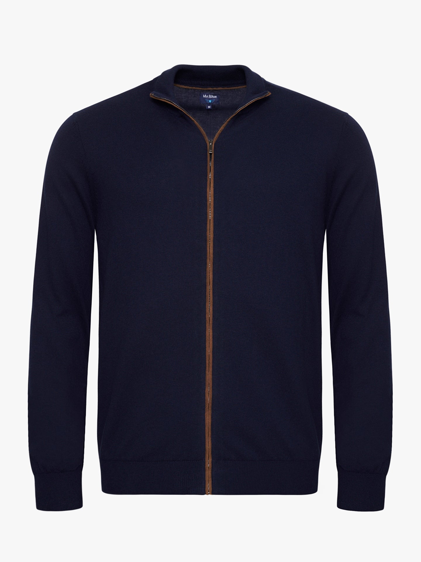 BLUE COTTON PULLOVER WITH REGULAR FIT MR ELBOW PADS. BLUE