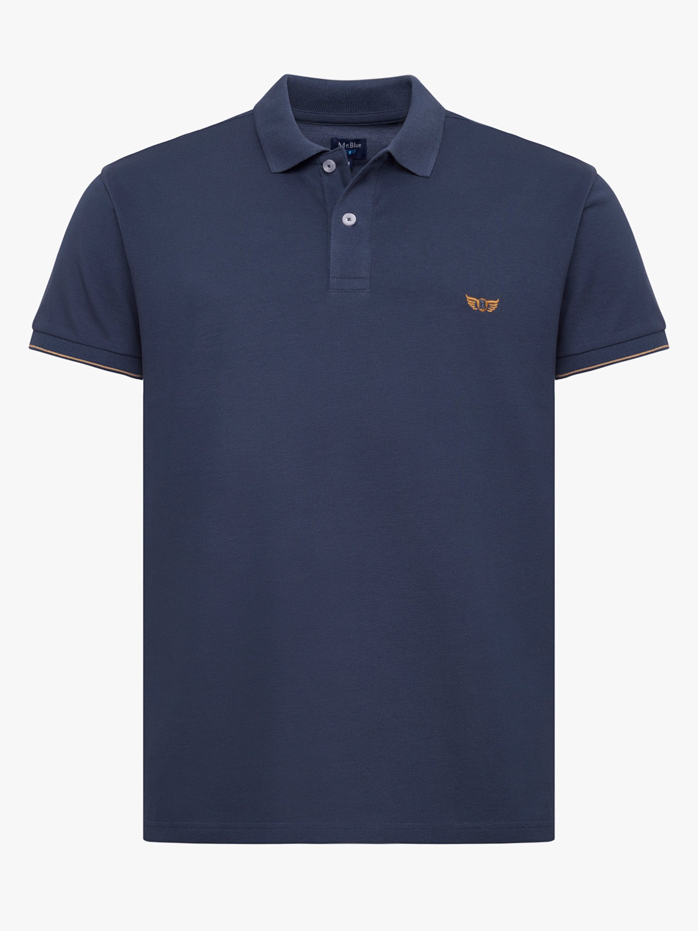 POLO AZUL MANGA CORTA REGULAR FIT MR. AZUL