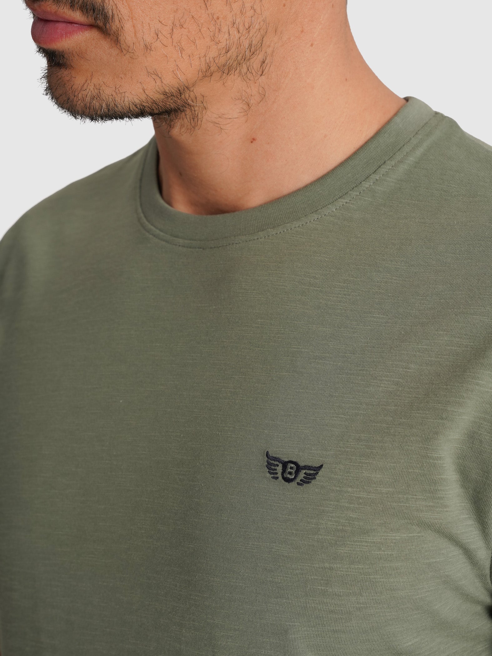 GREEN T-SHIRT SHORT SLEEVE REGULAR FIT MR. BLUE