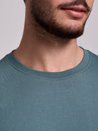 CAMISETA ALGODÓN VERDE MANGA CORTA REGULAR FIT MR. AZUL
