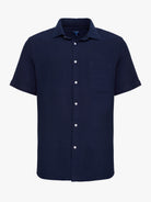 SEERSUCKER BLUE SHORT SLEEVE REGULAR FIT MR. BLUE