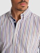 CAMISA MANGA LARGA VERDE REGULAR FIT MR. AZUL