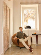 Slim Fit Twill Beige Mr. Blue Chinos