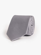 CORBATA DE SEDA GRIS SR. AZUL