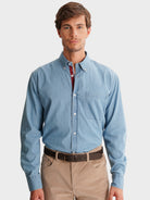 CAMISA AZUL REGULAR FIT MR. BLUE