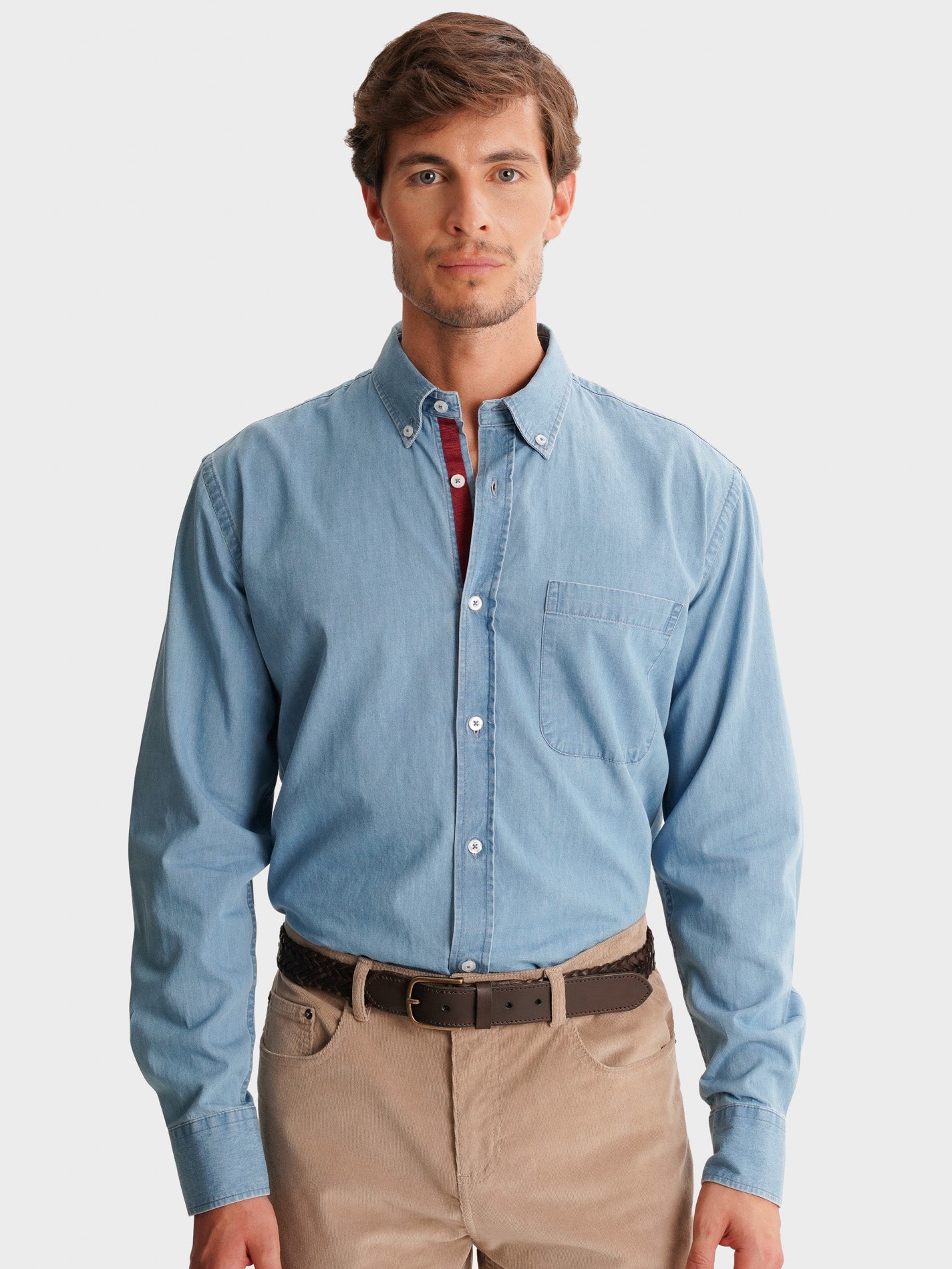 CAMISA AZUL REGULAR FIT MR. BLUE