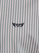 CAMISA ALGODÓN VERDE MANGA LARGA REGULAR FIT MR. AZUL