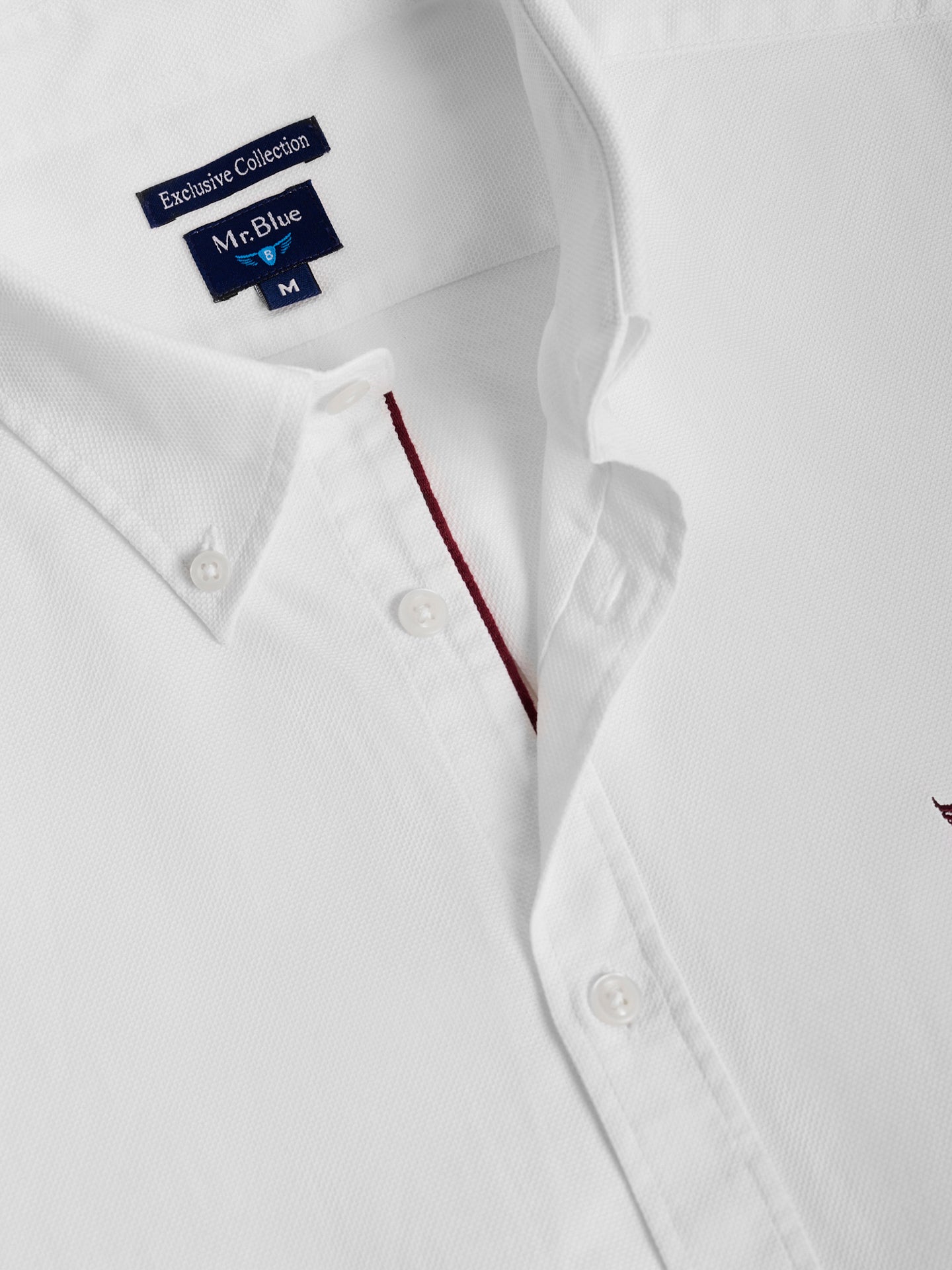 CAMISA MR BLANCA REGULAR FIT. AZUL