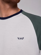 WHITE COTTON T-SHIRT SHORT SLEEVES REGULAR FIT MR. BLUE