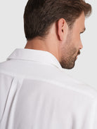 WHITE COTTON SHIRT LONG SLEEVE REGULAR FIT MARK BELLUCCI