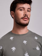 CAMISETA ALGODÓN VERDE MANGA CORTA REGULAR FIT MR. AZUL
