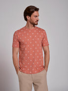 PINK COTTON T-SHIRT SHORT SLEEVE REGULAR FIT MR. BLUE