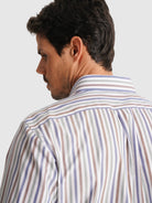 CAMISA MANGA LARGA VERDE REGULAR FIT MR. AZUL