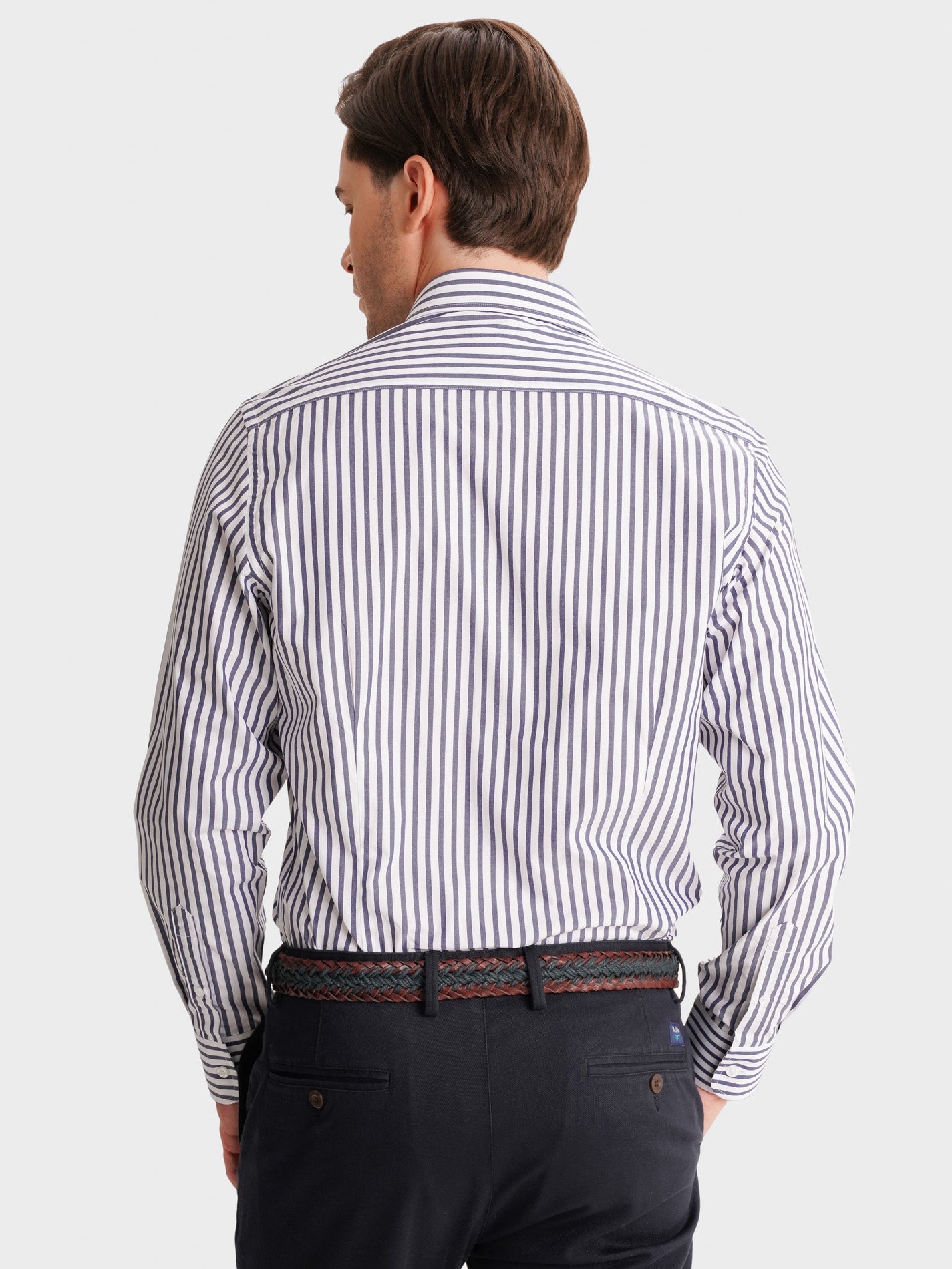 CAMISA MR AZUL SLIM FIT. AZUL