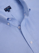 CAMISA ALGODÓN AZUL MANGA CORTA REGULAR FIT MR. AZUL