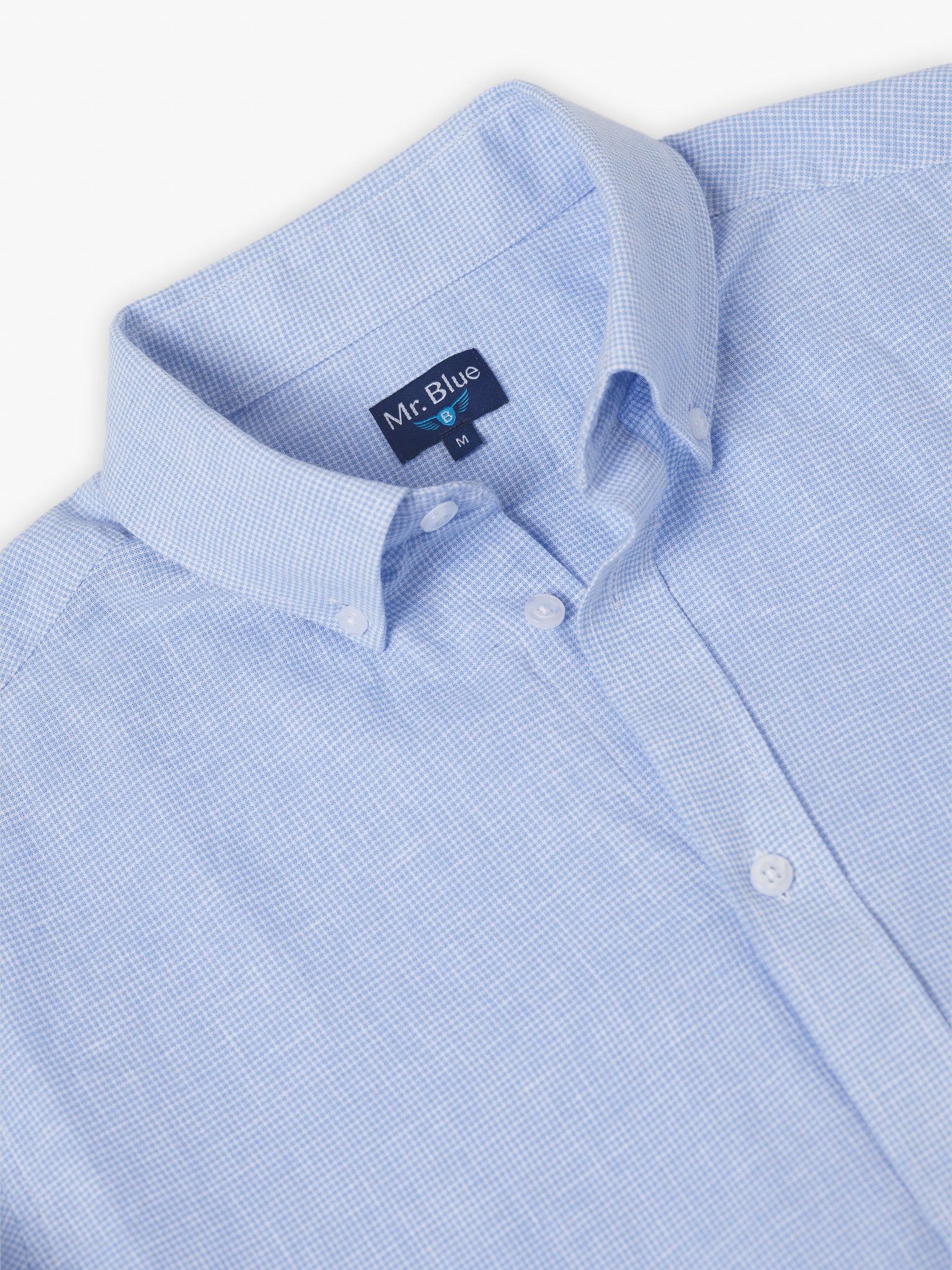 CAMISA AZUL MANGA COMPRIDA REGULAR FIT MR. BLUE
