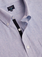 CAMISA LINO AZUL MANGA CORTA REGULAR FIT MR. AZUL