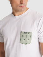 WHITE T-SHIRT SHORT SLEEVE REGULAR FIT MR. BLUE