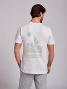 WHITE COTTON T-SHIRT SHORT SLEEVES REGULAR FIT MR. BLUE