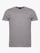 CAMISETA ALGODÓN GRIS MANGA CORTA REGULAR FIT MR. AZUL