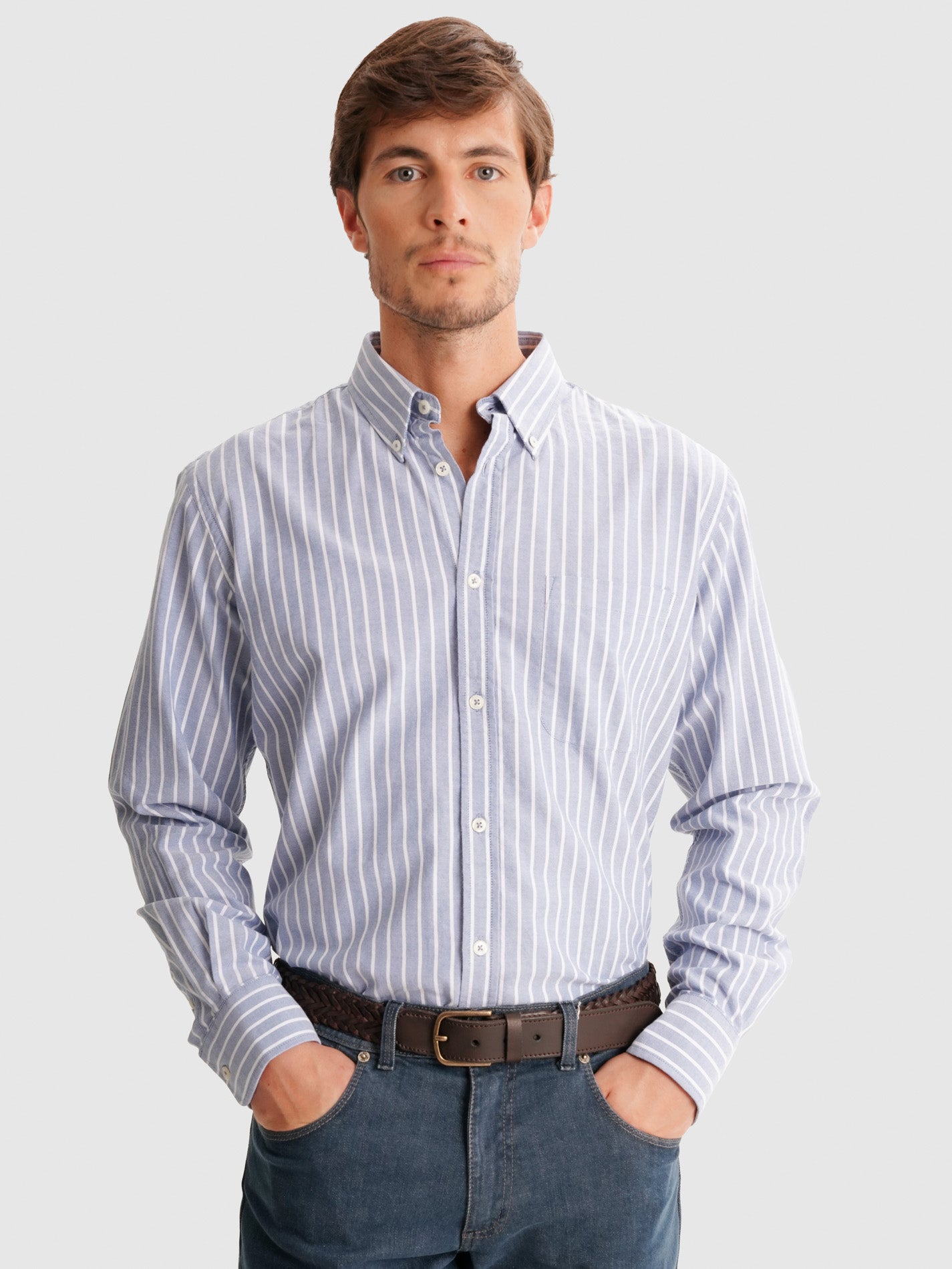 CAMISA MR AZUL REGULAR FIT. AZUL