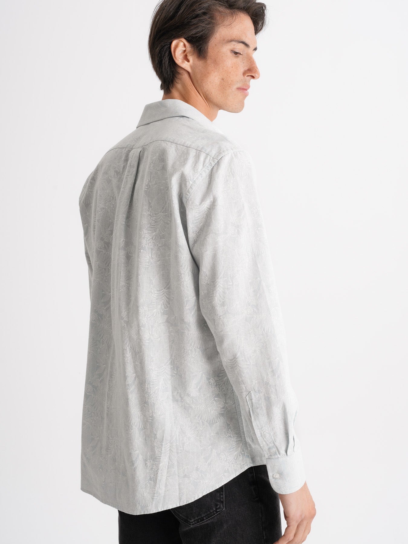 Camisa Regular Fit Lino Azul Mr. Blue