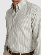 LONG SLEEVE GREEN SHIRT REGULAR FIT MR. BLUE