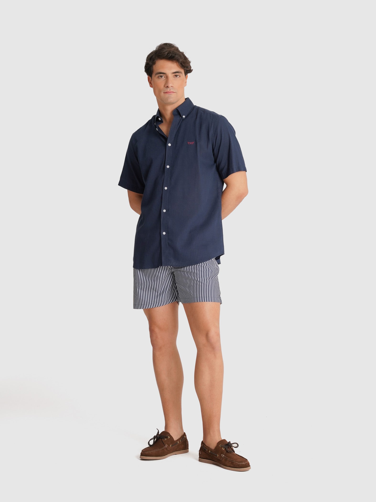 CAMISA MR AZUL MANGA LARGA REGULAR FIT. AZUL