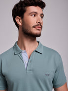 GREEN POLO SHORT SLEEVE REGULAR FIT MR. BLUE