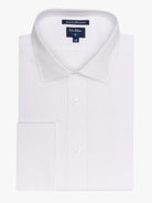 WHITE COTTON LONG SLEEVE SHIRT CLASSIC FIT MR. BLUE