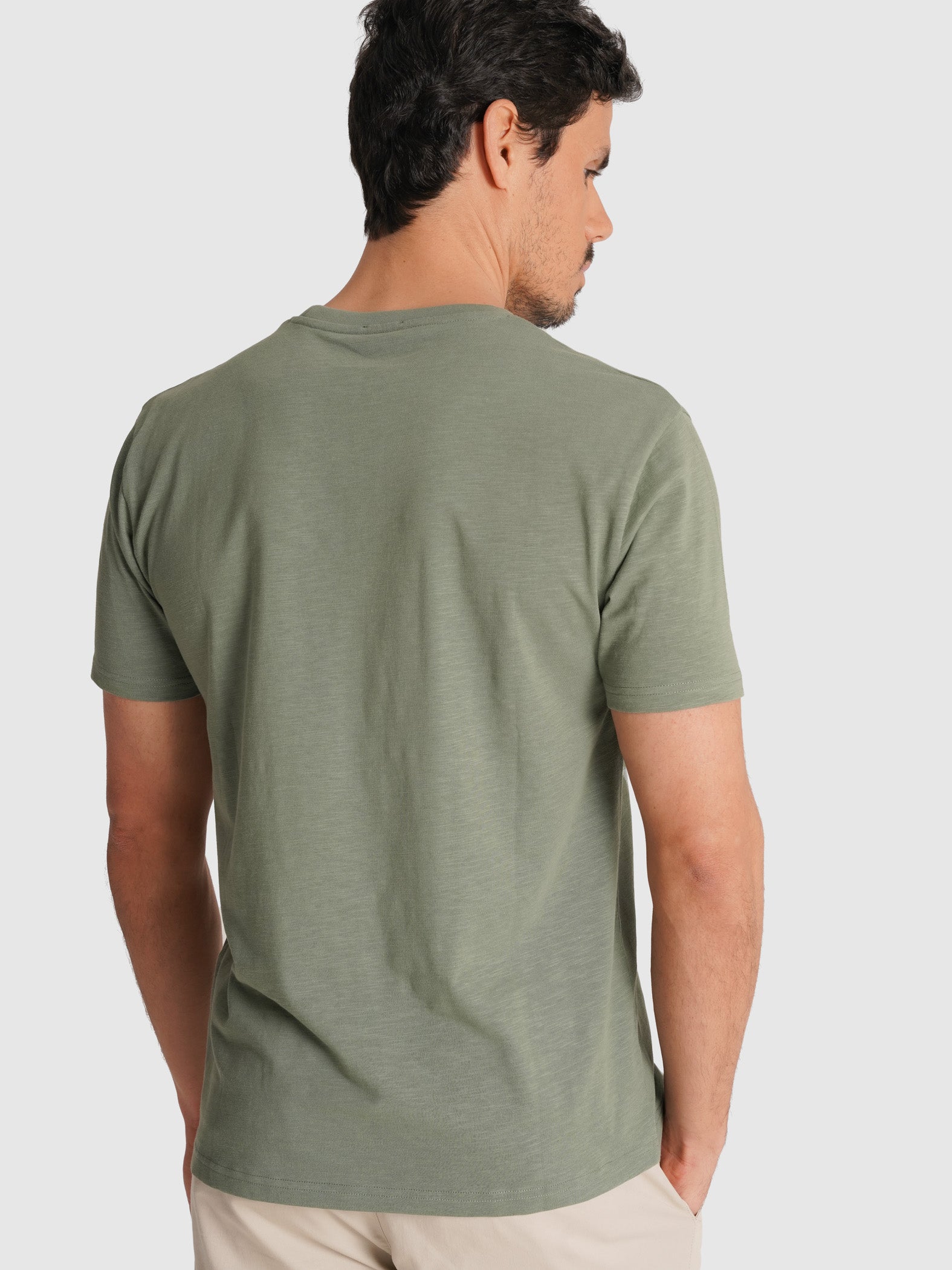 GREEN T-SHIRT SHORT SLEEVE REGULAR FIT MR. BLUE