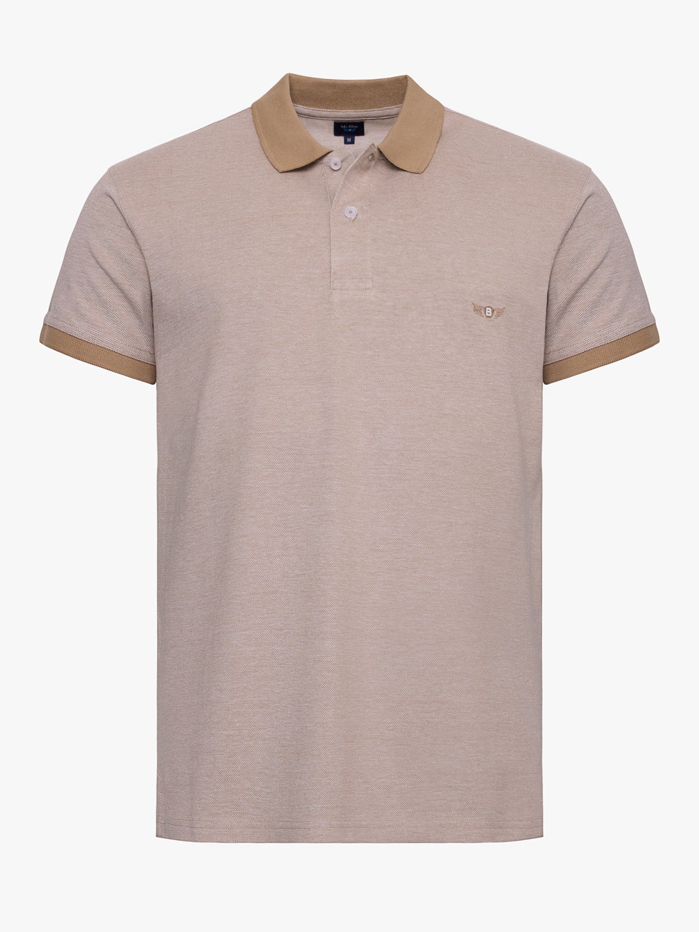 POLO CAMEL MANGA CORTA REGULAR FIT MR. AZUL