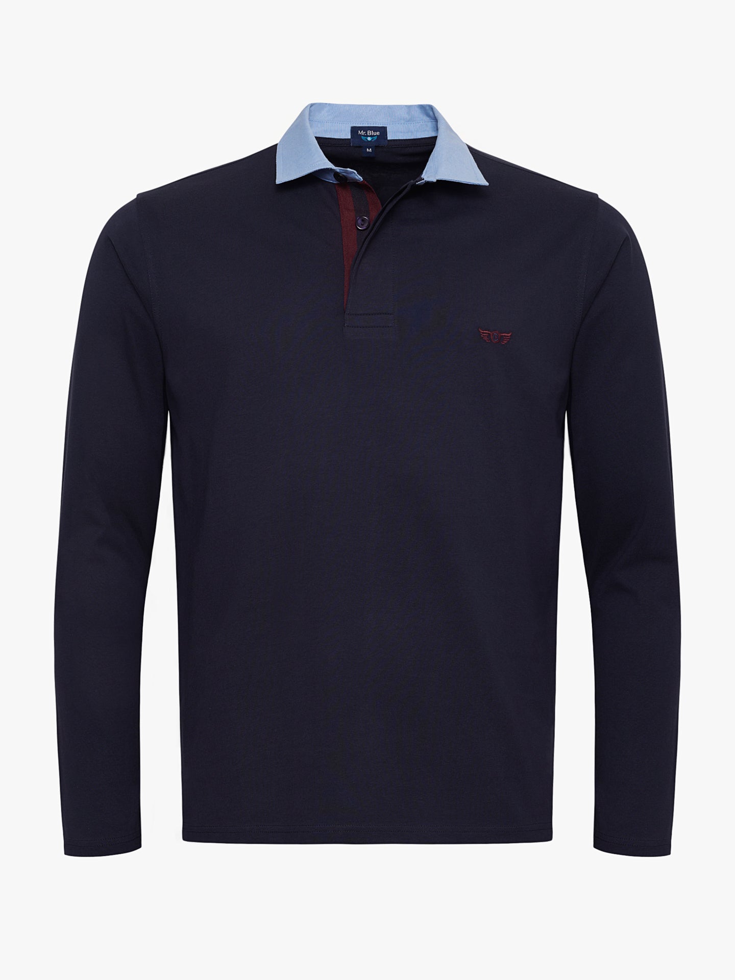 RUGBY BLUE COTTON LONG SLEEVE REGULAR FIT MR. BLUE