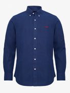 Camisa Regular Fit Lino Azul Mr. Blue