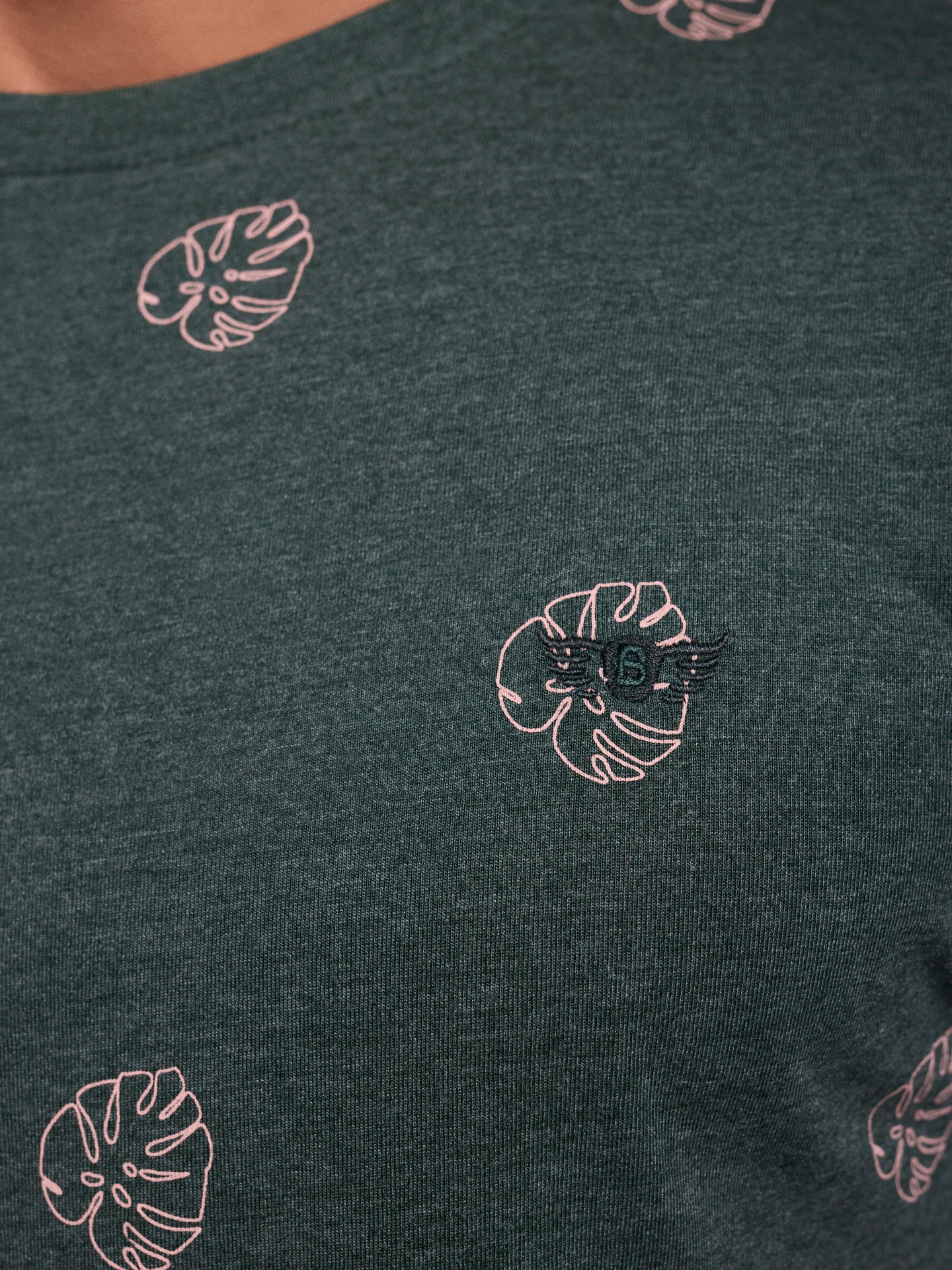 CAMISETA ALGODÓN VERDE MANGA CORTA REGULAR FIT MR. AZUL