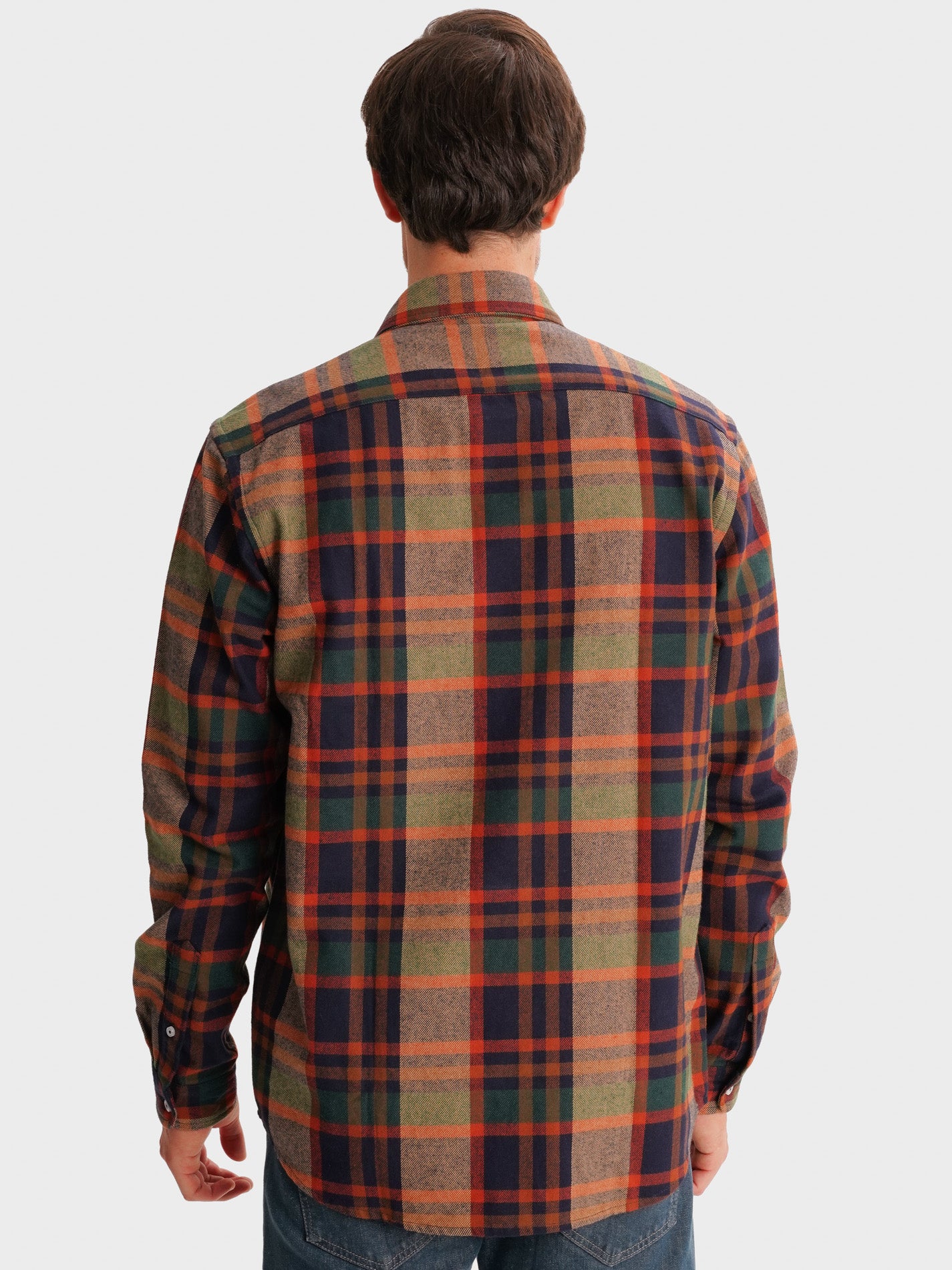 ORANGE OVERSHIRT REGULAR FIT MR. BLUE