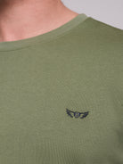 CAMISETA ALGODÓN VERDE MANGA CORTA REGULAR FIT MR. AZUL