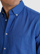CAMISA MR AZUL MANGA LARGA REGULAR FIT. AZUL