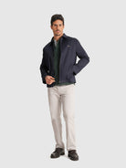 CHAQUETA AZUL MANGA LARGA REGULAR FIT MR. AZUL